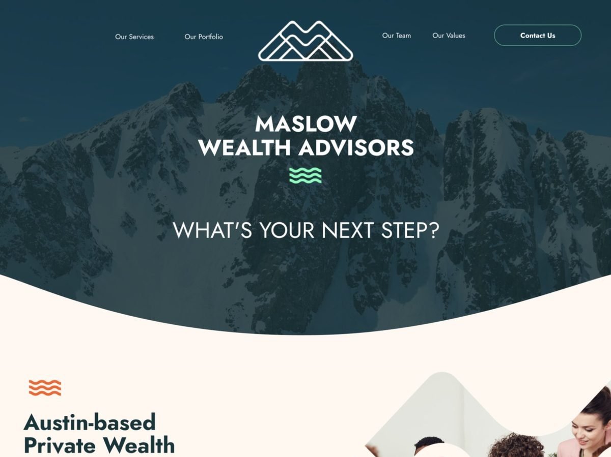 Maslow Wealth Advisors website